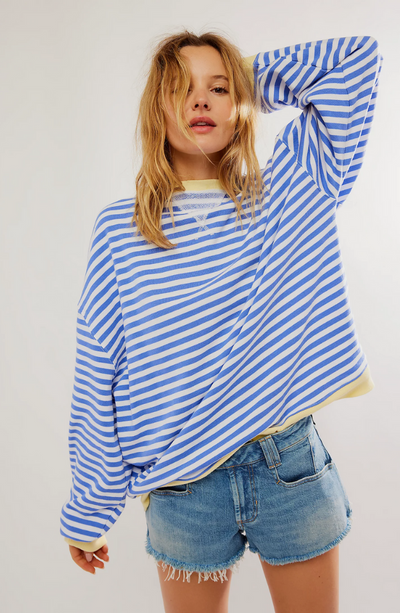 Sterre | Gestreepte oversized trui