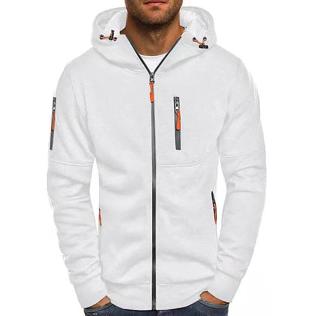 Adrian | Warme hoodie met rits