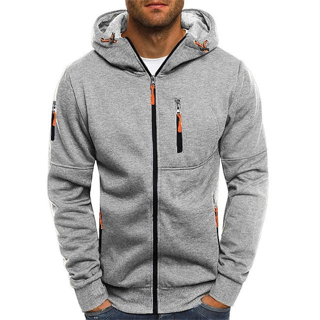 Adrian | Warme hoodie met rits