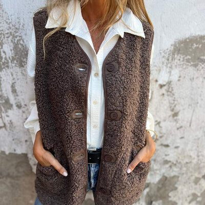 Britt | Dames Herfst Knoopvest Met Warme Wol™