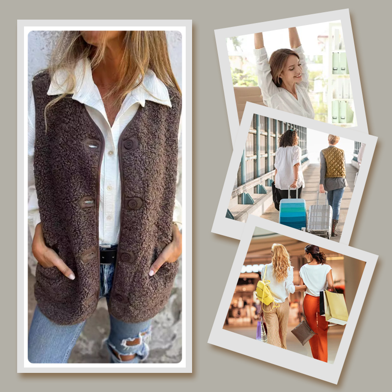 Britt | Dames Herfst Knoopvest Met Warme Wol™