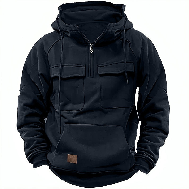 Xavier - Comfortabele winterhoodie met ritssluiting